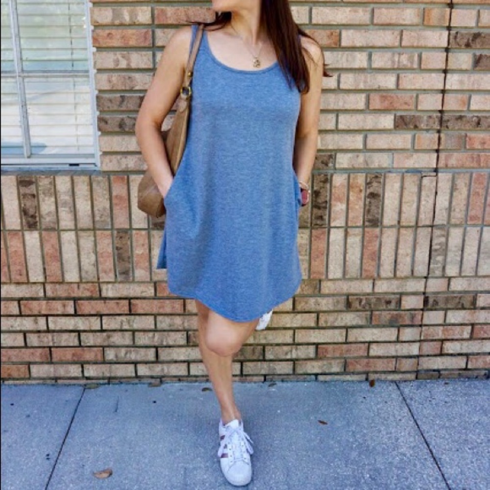 Sleeveless Swing Dress with Pockets